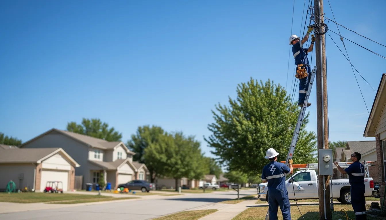 Residential electrician providing installation services in Van Horne, IA